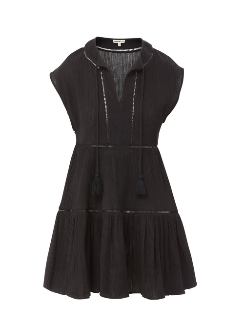 Change Of Scenery Gari Dress In Black
