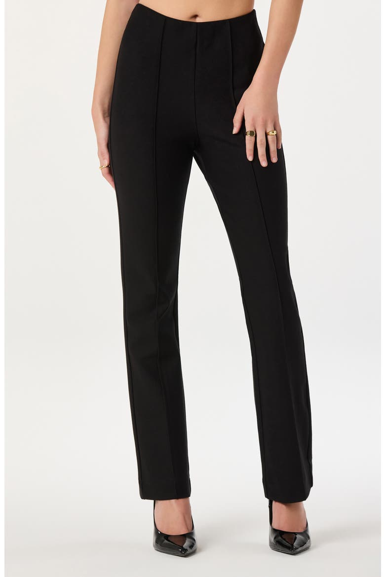 Pintuck Pants, Main, color, BLACK