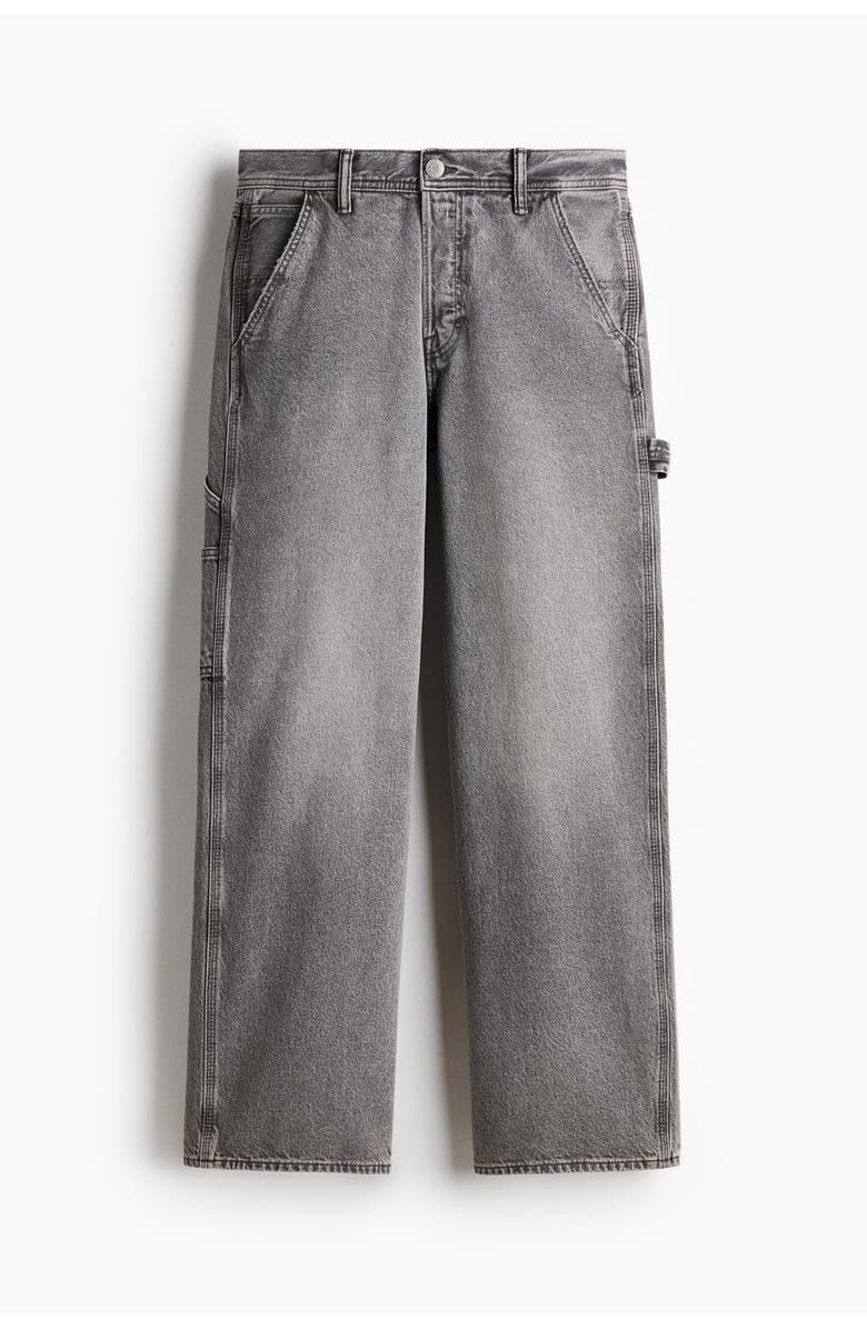 H&M Loose Carpenter Jeans, Main, color, Gray