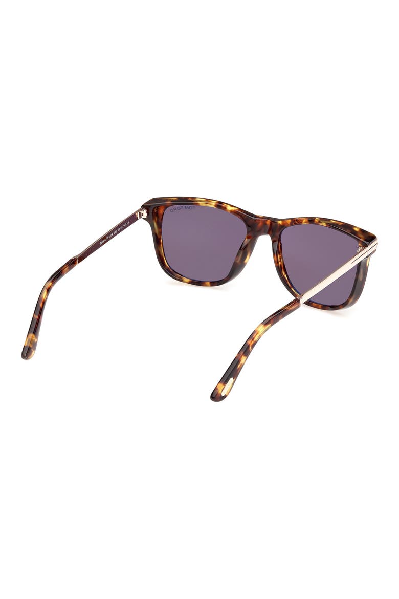 53mm Square Sunglasses, Alternate, color, VINTAGE HAVANA / T LOGO