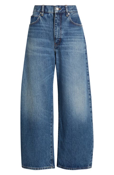 The Bow High Waist Crop Wide Leg Jeans