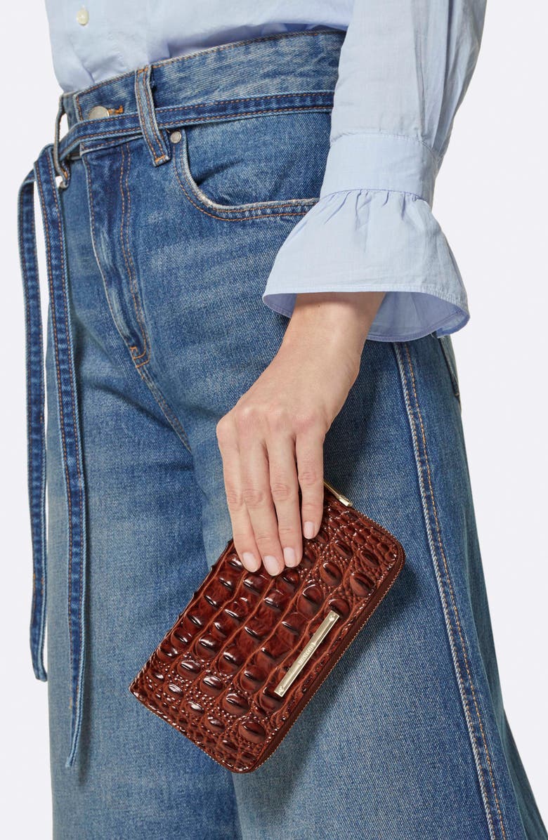 Brahmin Suri Leather Zip Wallet, Alternate, color, 