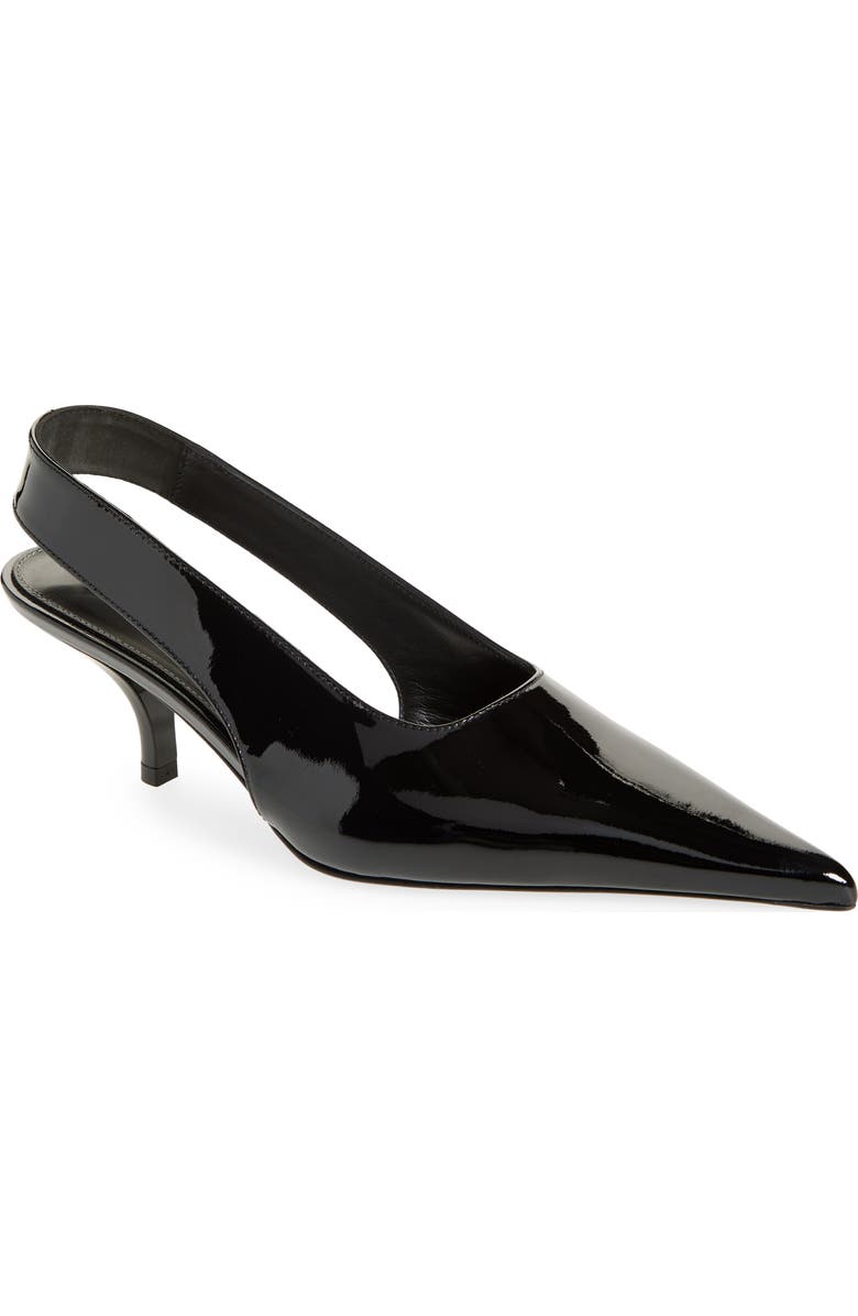 TOTEME Classic Kitten Heel Slingback Pump, Main, color, Black