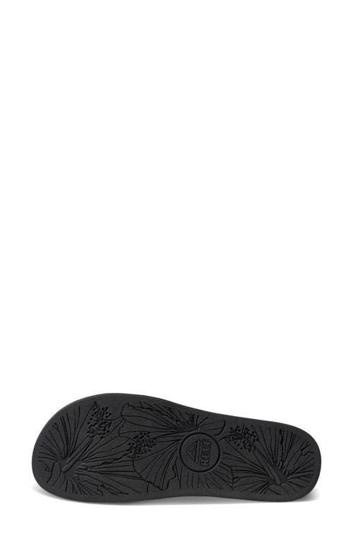 Reef Cushion Soho Cruz Slide Sandal In Black Night