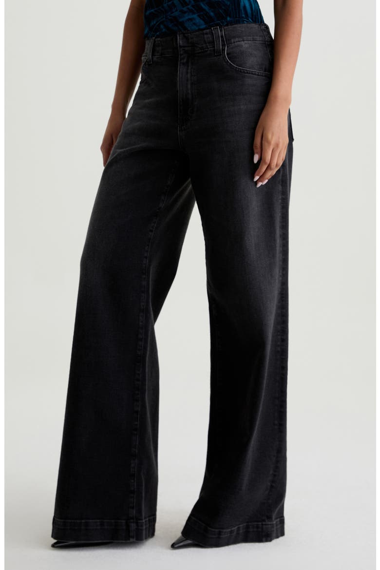 Deven Ultra High Waist Wide Leg Jeans, Alternate, color, NEBULA