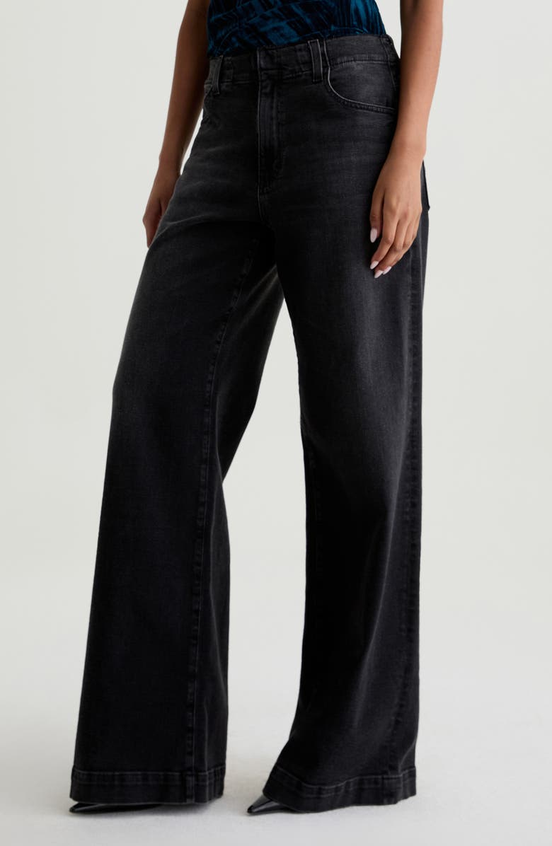 AG Deven Ultra High Waist Wide Leg Jeans, Alternate, color, Nebula