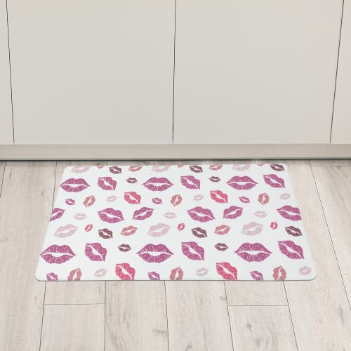 Northlight 29.5" Lips Valentine's Day Kitchen Comfort Mat In Multi