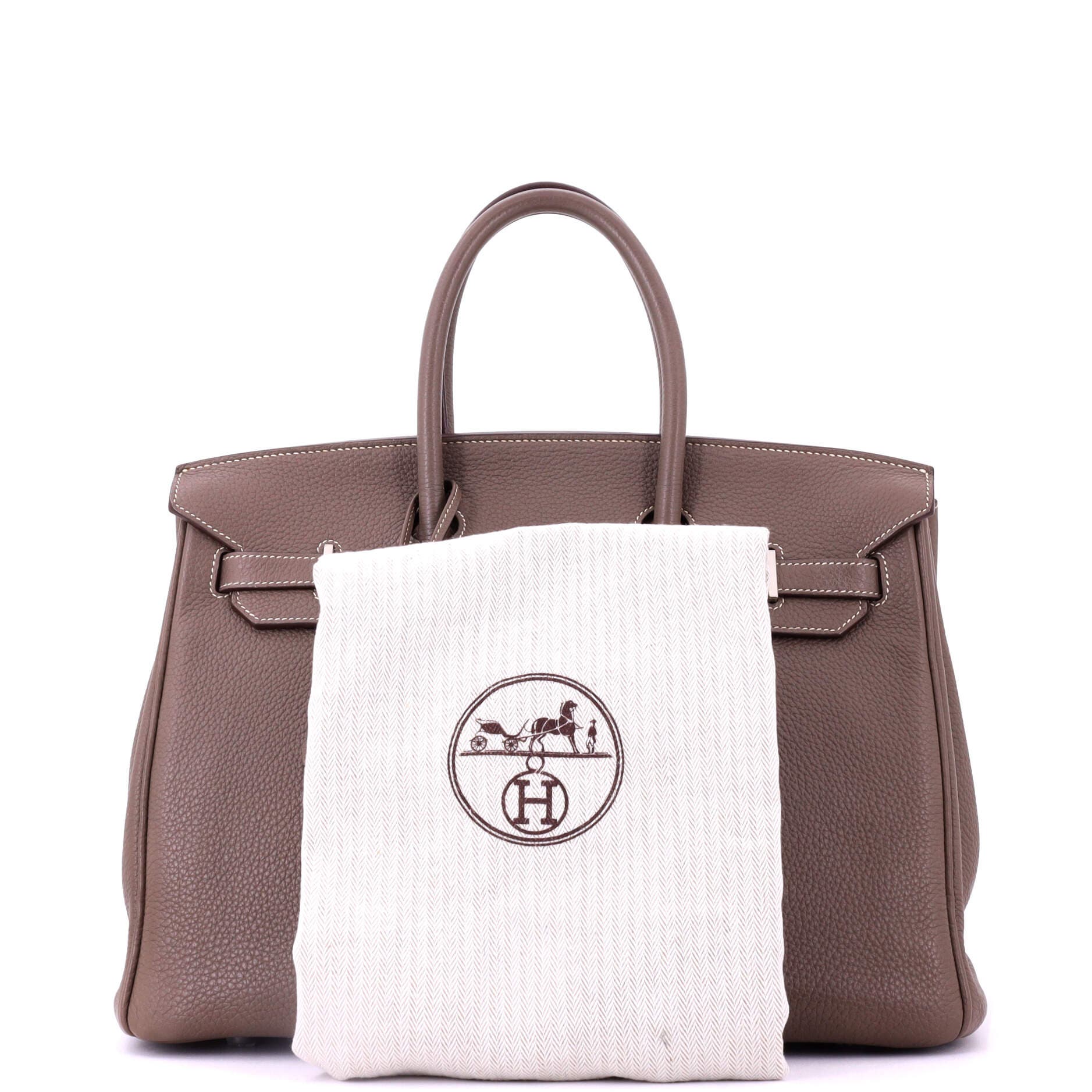 Pre-Owned Hermes Birkin Handbag Grey Togo with Palladium Hardware 35, Alternate, color, 