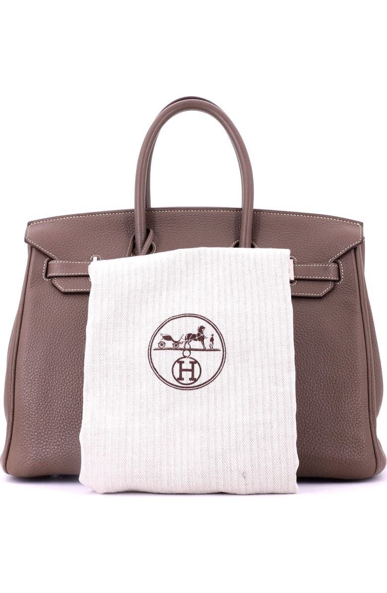 Pre-Owned Hermes Birkin Handbag Grey Togo with Palladium Hardware 35, Alternate, color, Etoupe