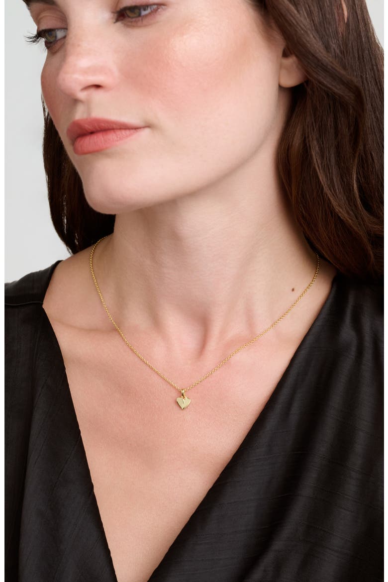 Alicia Abstract Heart Pendant Necklace, Alternate, color, GOLD TONE