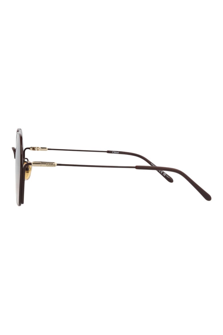 59mm Rectangular Gradient Sunglasses, Alternate, color, BURGUNDY/ BROWN