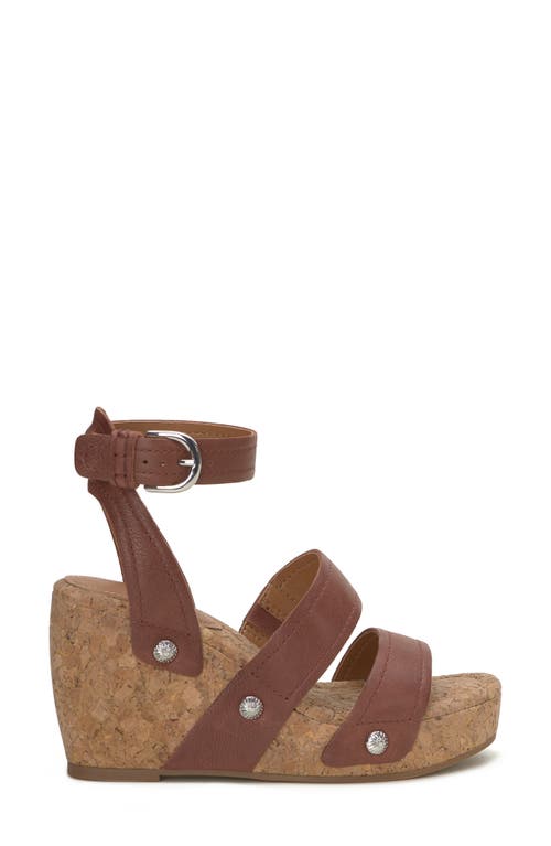 LUCKY BRAND LUCKY BRAND VALINTINA ANKLE STRAP PLATFORM WEDGE SANDAL