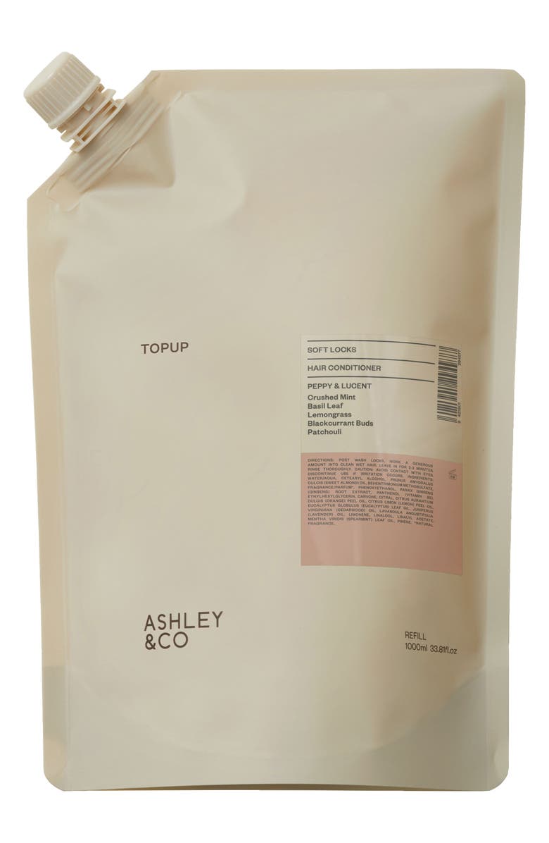 ASHLEY & CO Topup Soft Locks Hair Conditioner Refill - Peppy & Lucent, Main, color, Conditioner