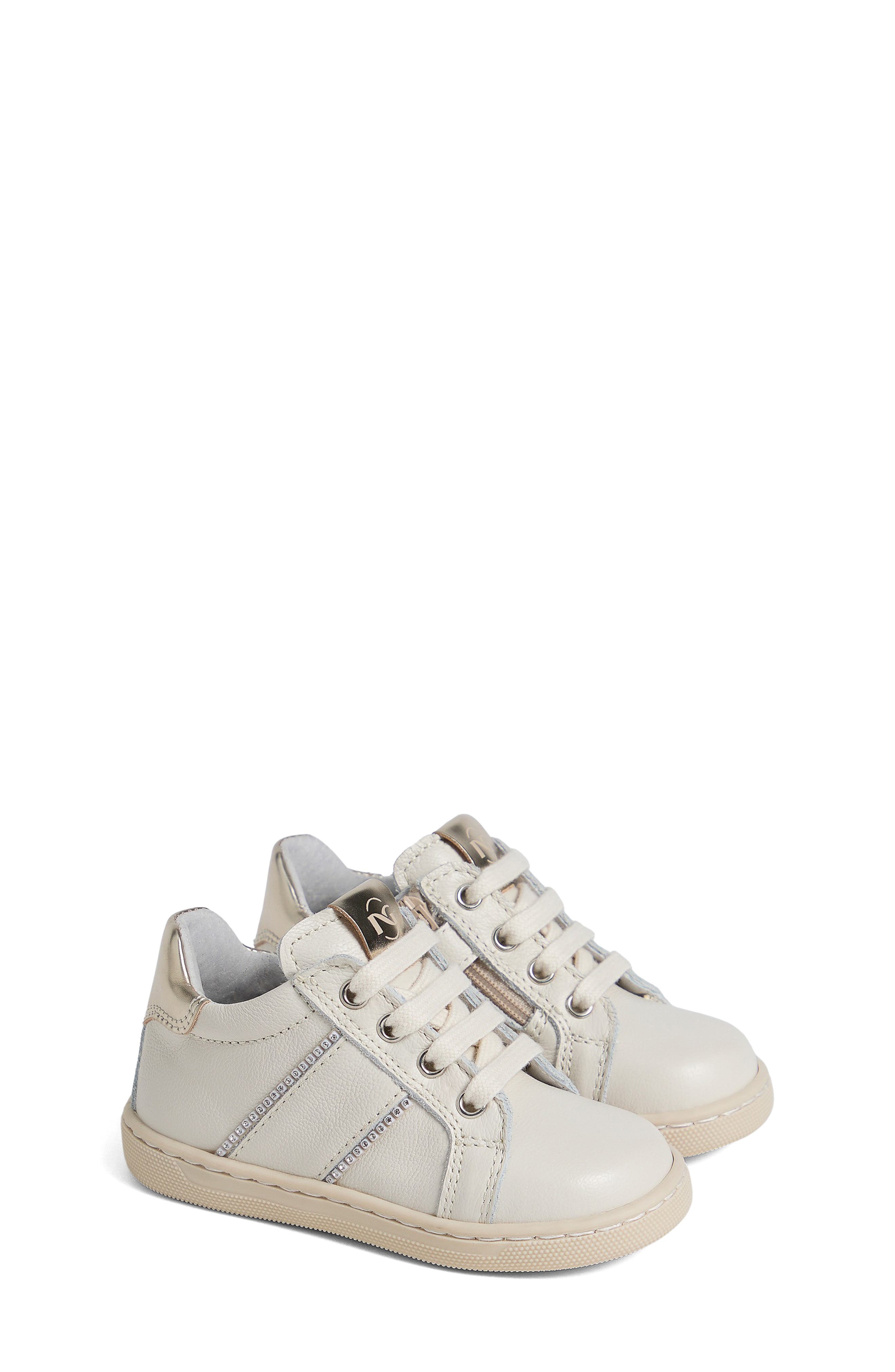 NeroGiardini Kids' High Top Sneaker, Main, color, Beige