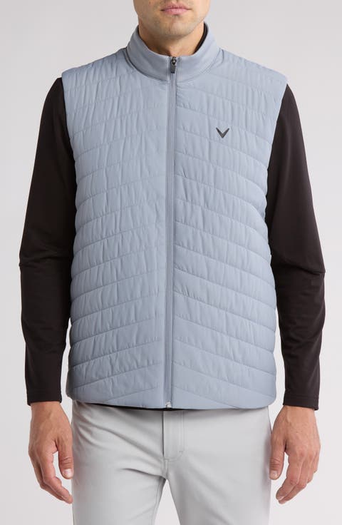 Chevron Quilted Puffer Vest