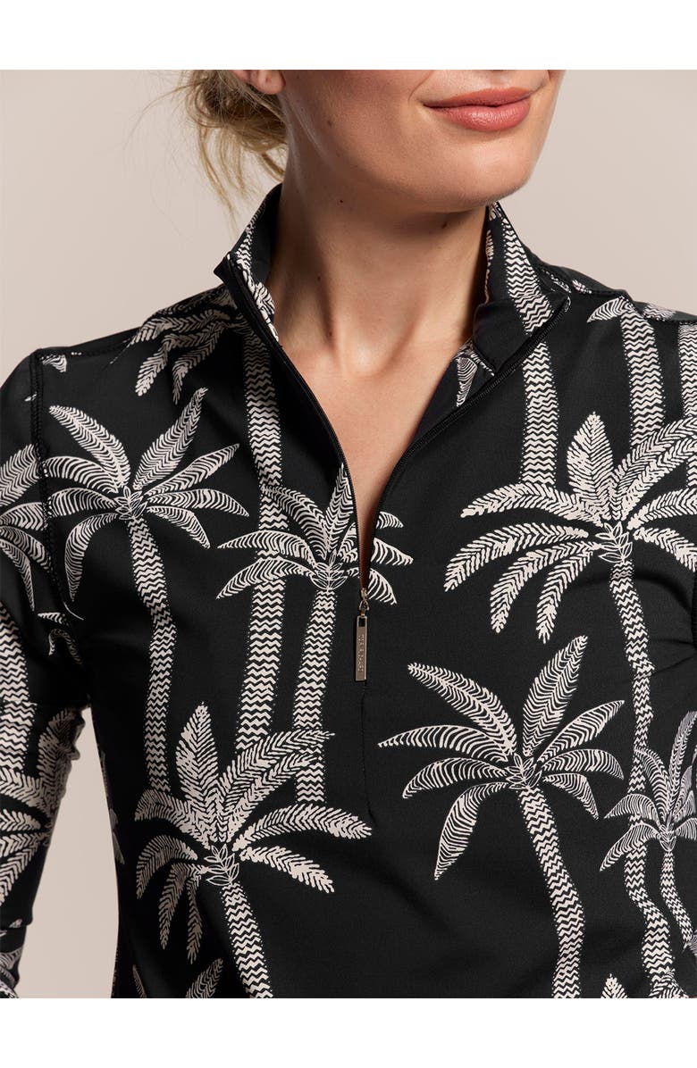 Tori Richard Palm Lined Rue Top, Alternate, color, Black