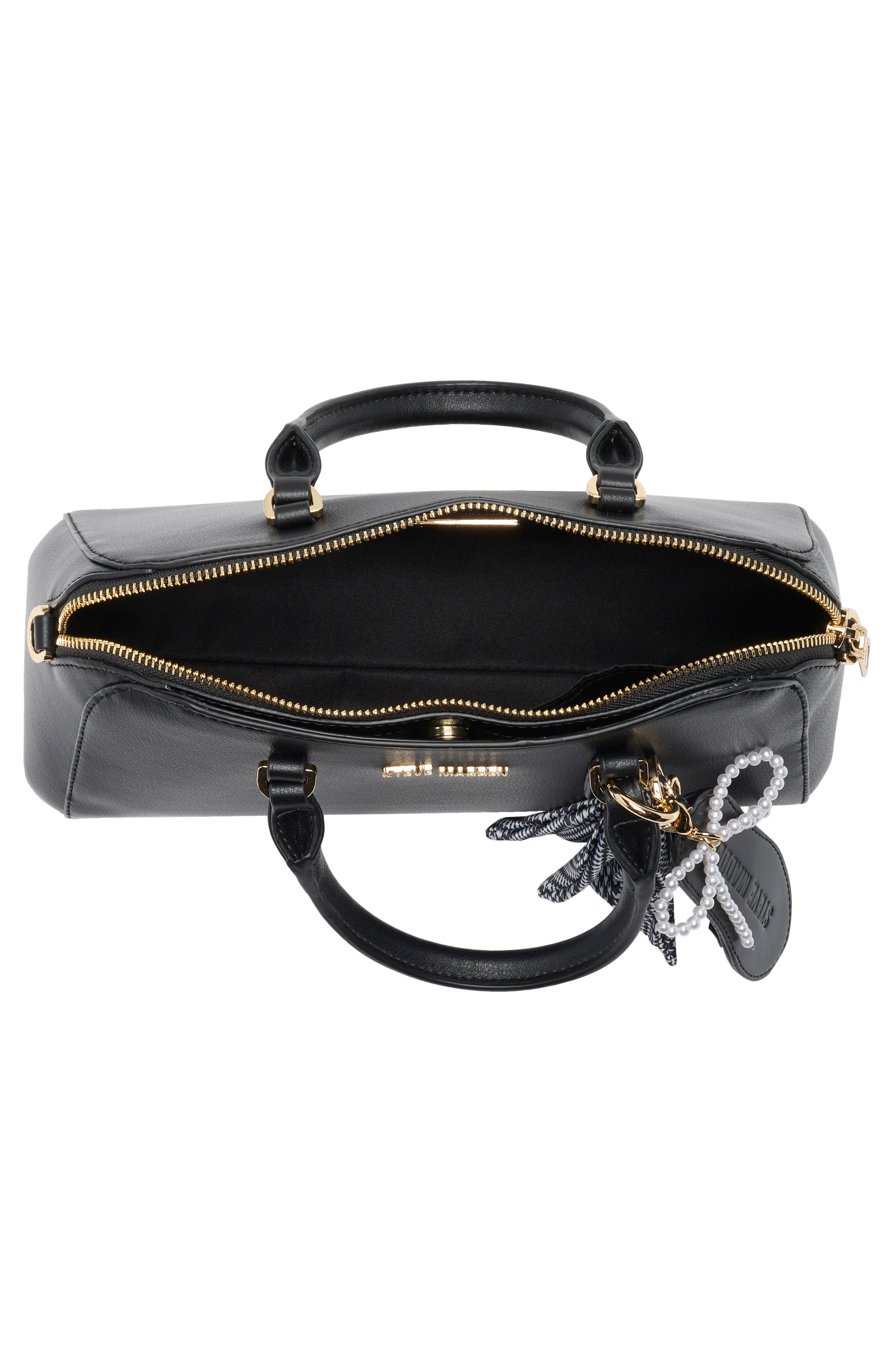 Steve Madden Bkeela East/West Satchel Crossbody Bag, Alternate, color, Black