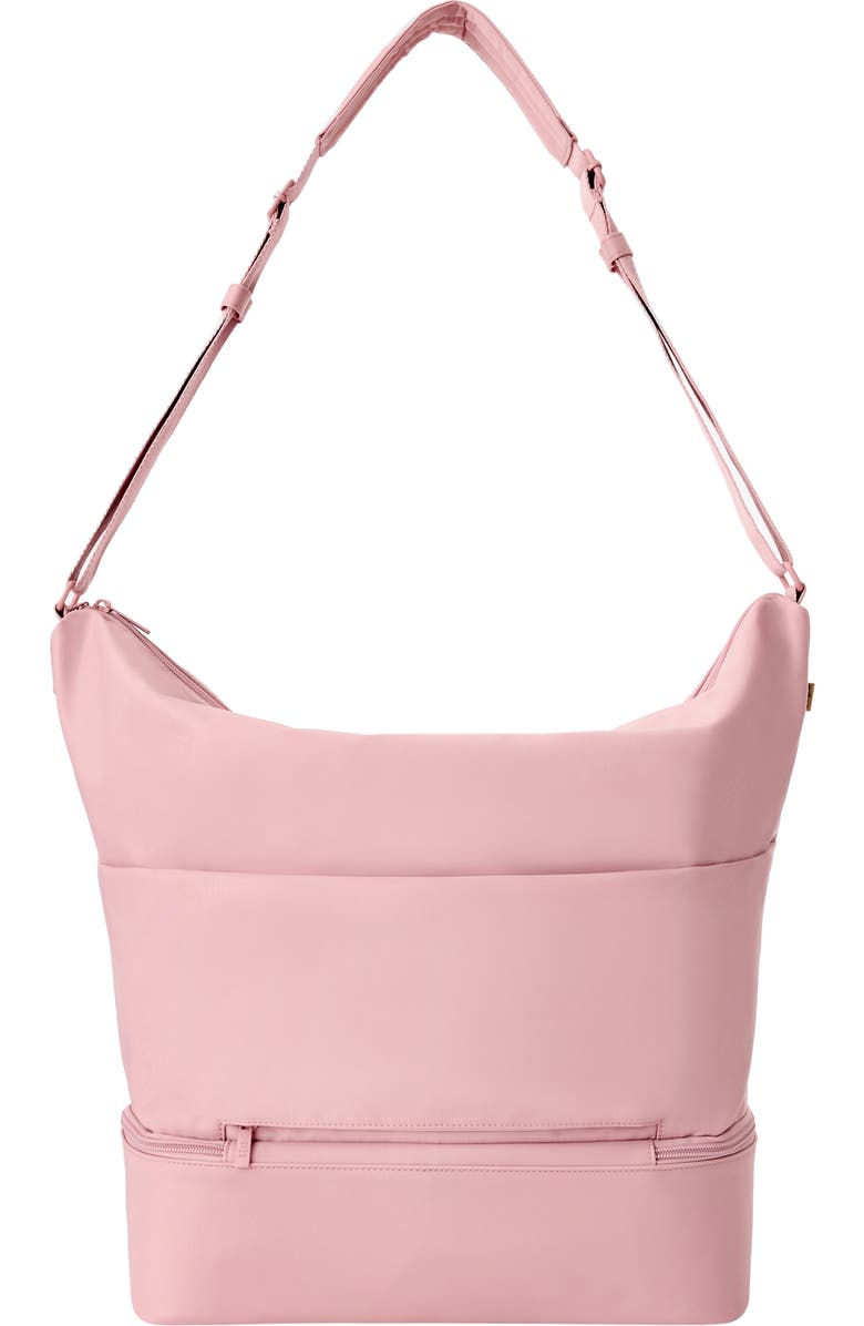 Béis Nylon Shoulder Tote, Alternate, color, Atlas Pink