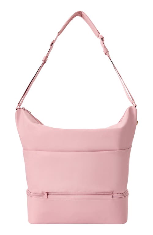 Beis Béis Nylon Shoulder Tote In Atlas Pink