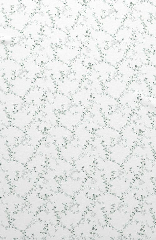 Woven & Weft Winter Floral 4-piece Flannel Bed Sheet Set In White