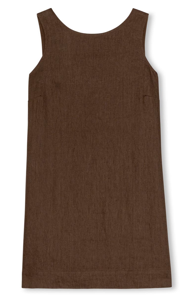 Rails Lindsey Linen Shift Dress, Alternate, color, Espresso
