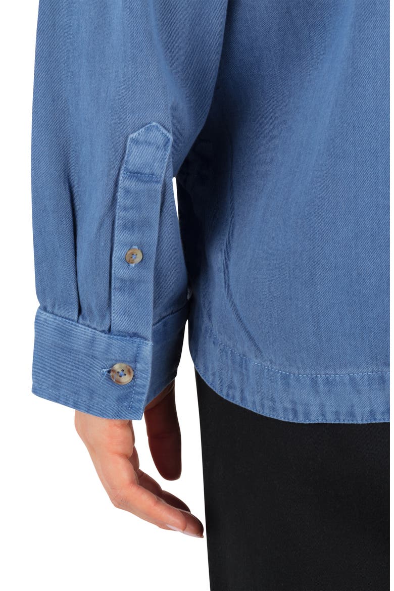 Wavy Days Cotton Overshirt, Alternate, color, DUTCH BLUE
