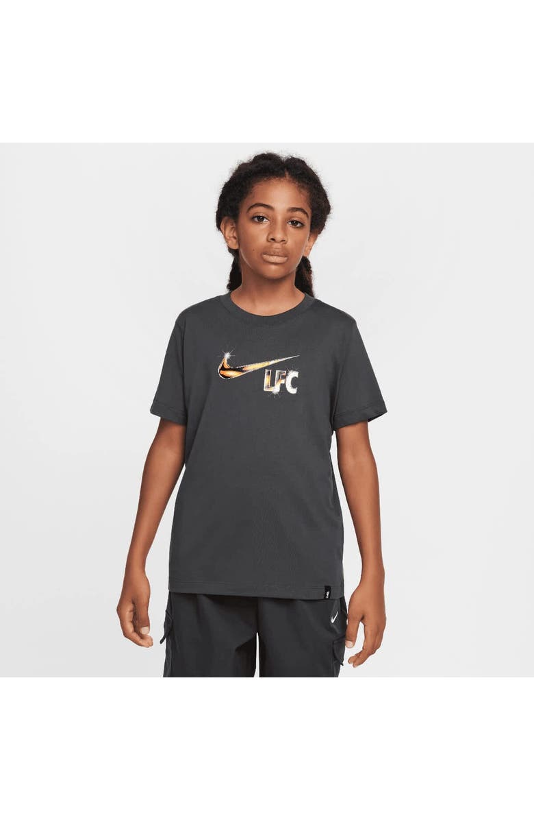 Nike Youth Nike Black Liverpool Swoosh T-Shirt, Alternate, color,