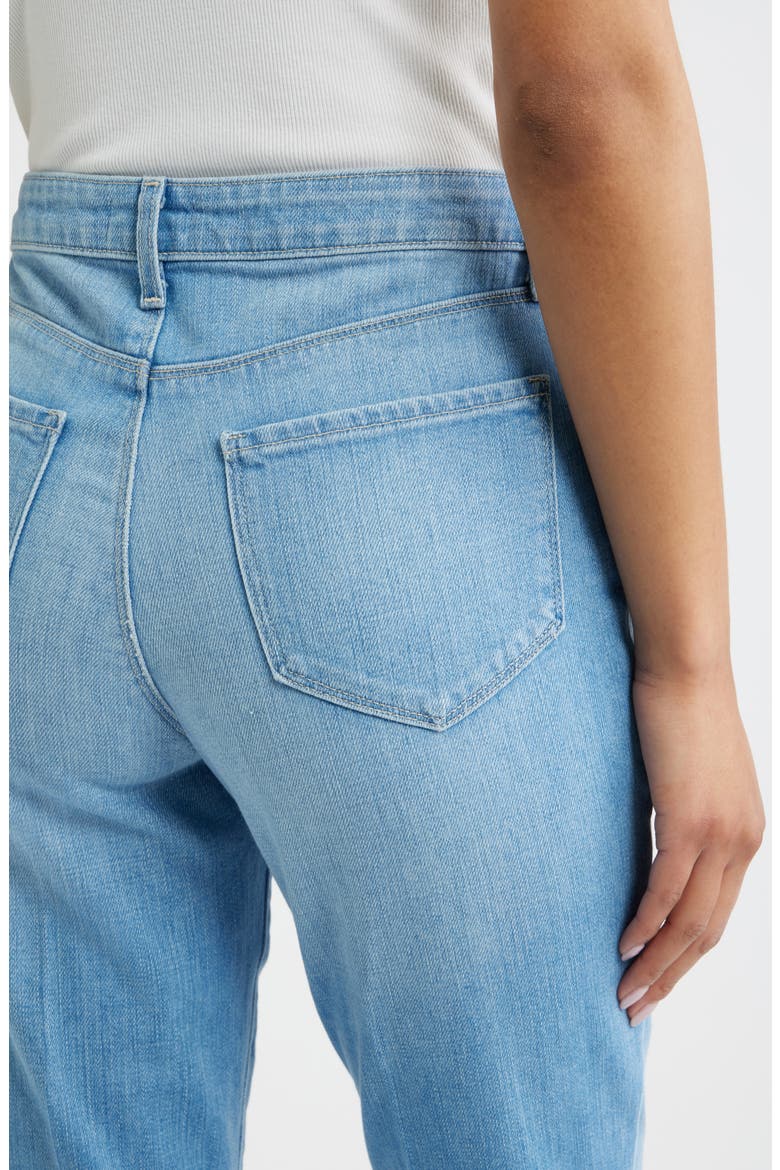 Ruth Raw Hem Straight Leg Jeans, Alternate, color, PACIFIC