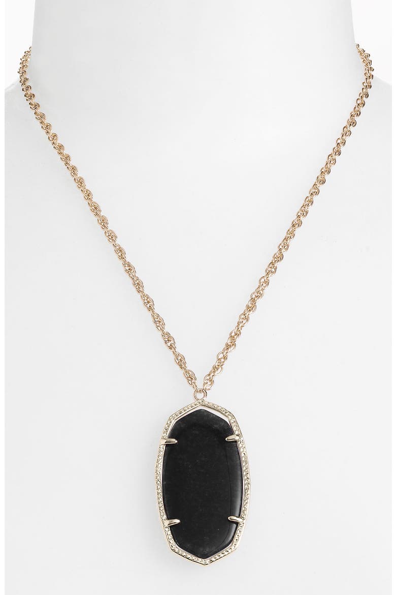 'Daphnee' Pendant Necklace, Main, color, BLACK ONYX