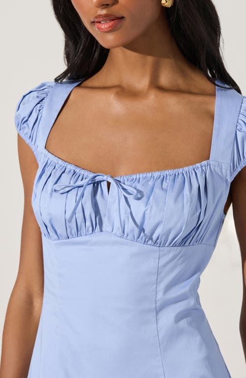 ASTR ASTR THE LABEL POPLIN FIT & FLARE DRESS