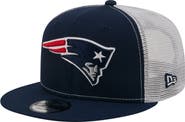 New Era Men's New Era Navy New England Patriots Core Team 9FIFTY Trucker Snapback Hat