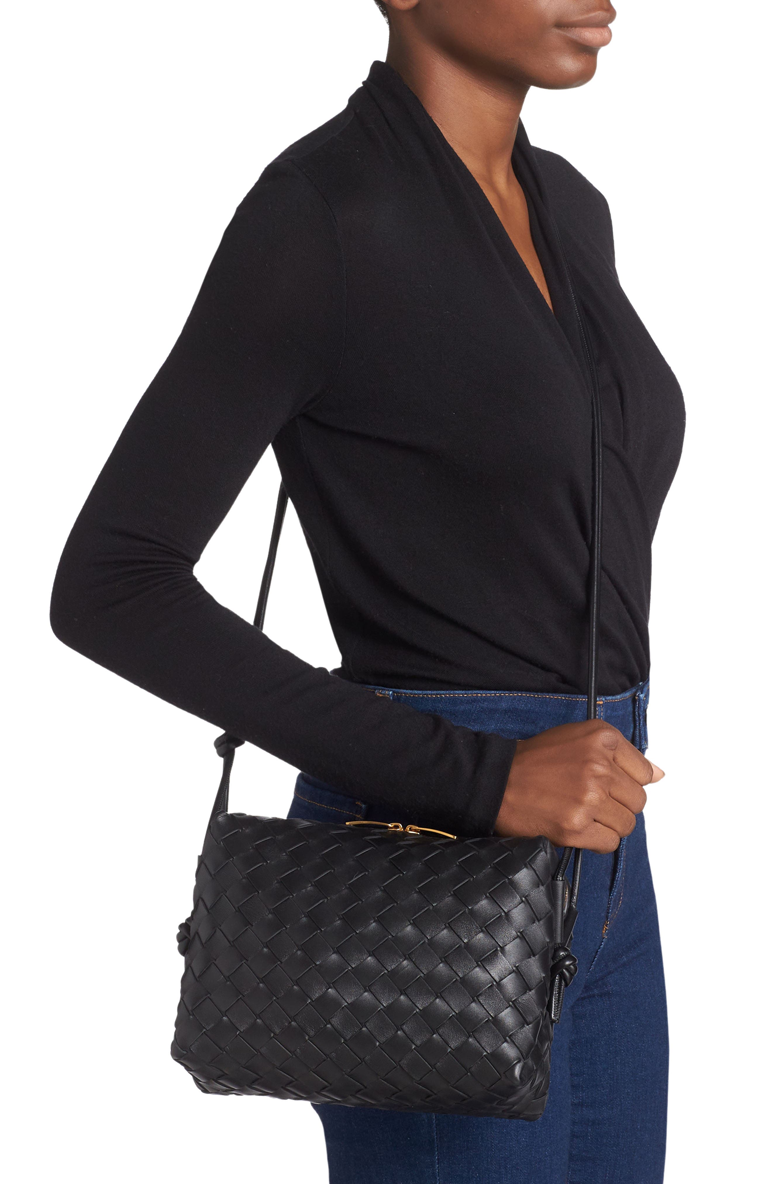 Bottega Veneta Large Loop Intrecciato Leather Shoulder Bag, Alternate, color, 