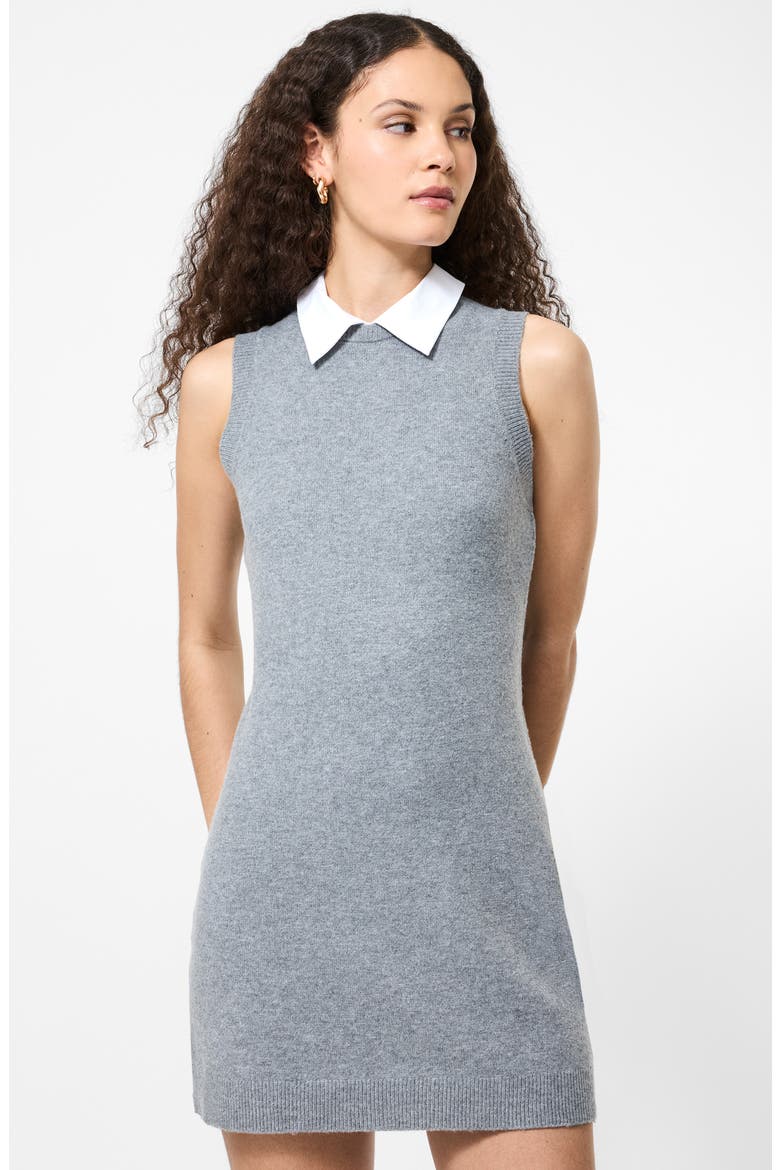 Vhari Sleeveless Mini Sweater Dress, Alternate, color, MEDIUM GREY MELANGE WINTER