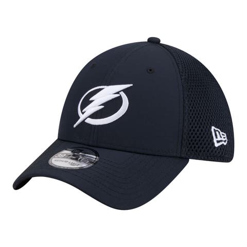 Men's New Era  Navy Tampa Bay Lightning Logo 39THIRTY Flex Hat