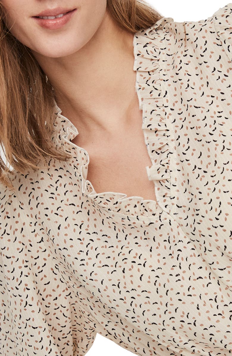 AWARE by VERO MODA VERO MODA Aware Kanya V-Neck Peplum Top, Alternate, color, 