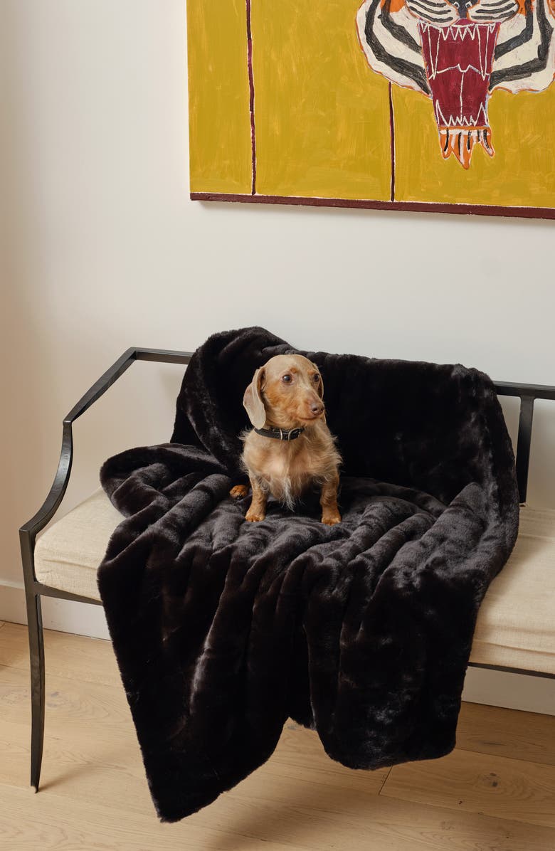 Apparis Little Brady Faux Fur Throw Blanket, Alternate, color,