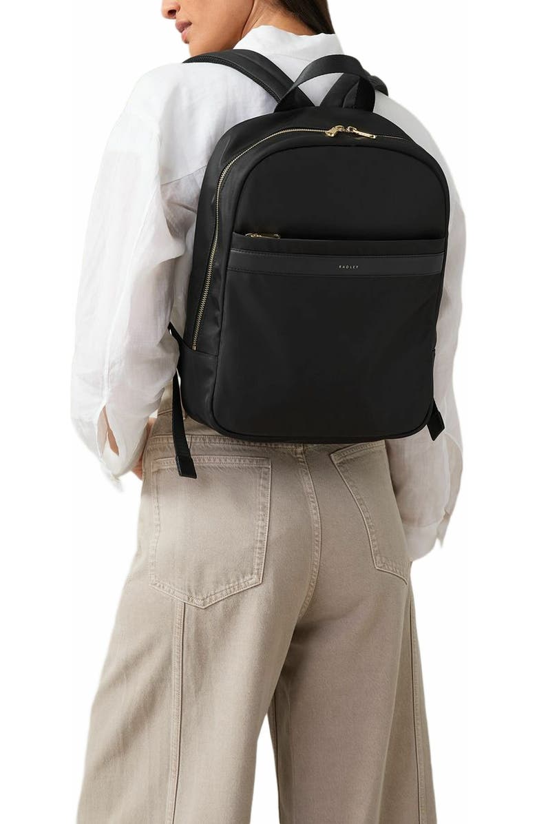 Radley Holland Park Medium Ziptop Backpack, Alternate, color, Black