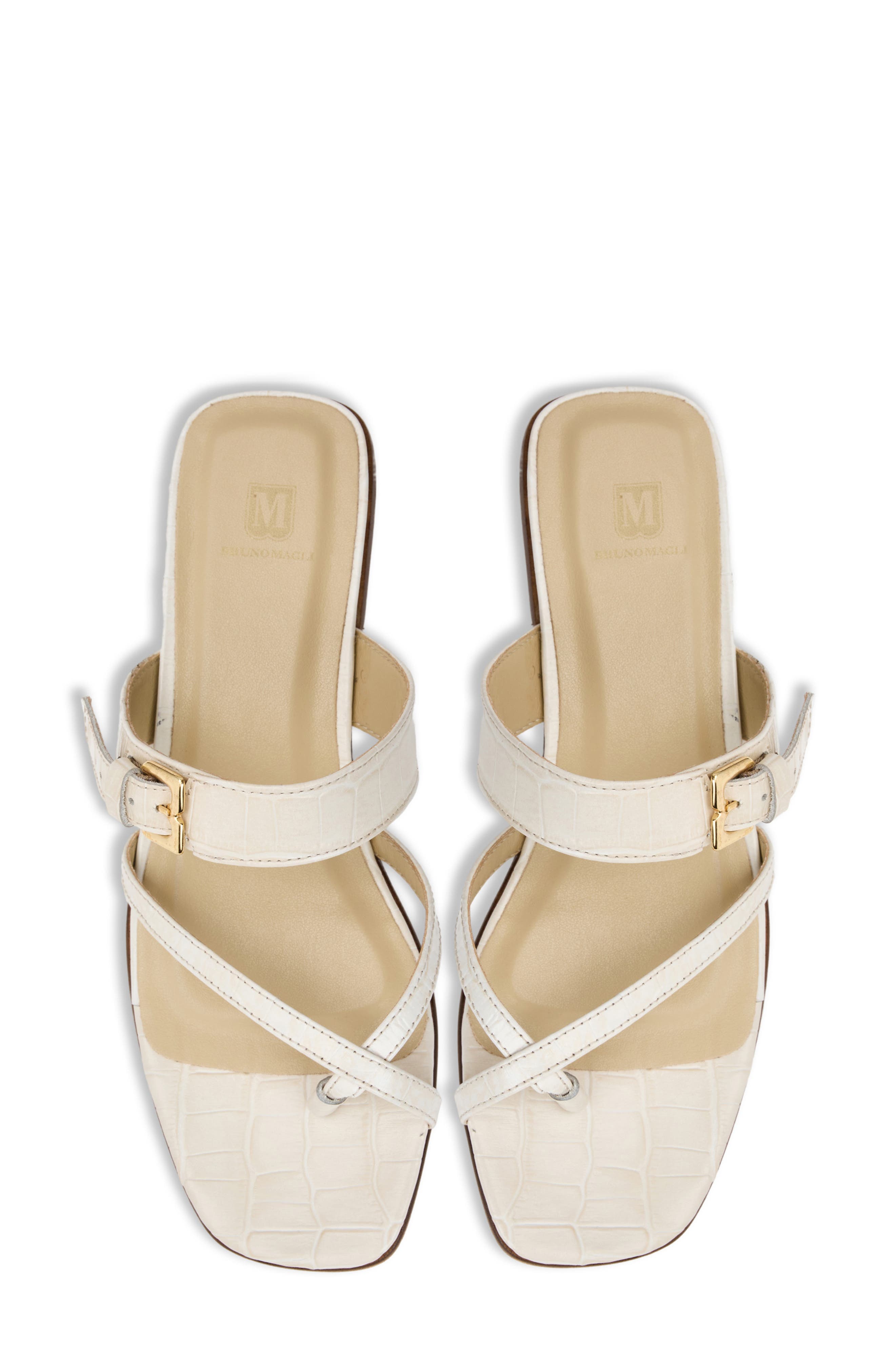 Noela Croc Embossed Slide Sandal, Alternate, color, BONE CROC