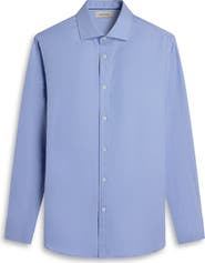 Bugatchi Axel Check Jacquard Cotton Button-Up Shirt