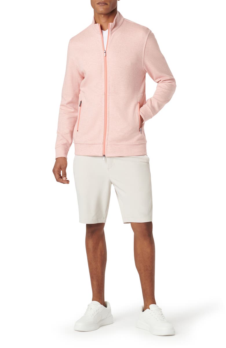 Bugatchi Reversible Knit Jacket, Alternate, color, Salmon