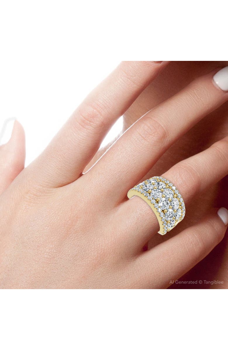 Bliss Diamond 3 1/2Ct Diamond Wedding 11mm Wide Anniversary Ring 14k Gold Lab Grown, Alternate, color, 