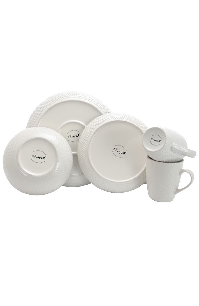 Elama Mellow 16-Piece Dinnerware Set, Alternate, color, Blue