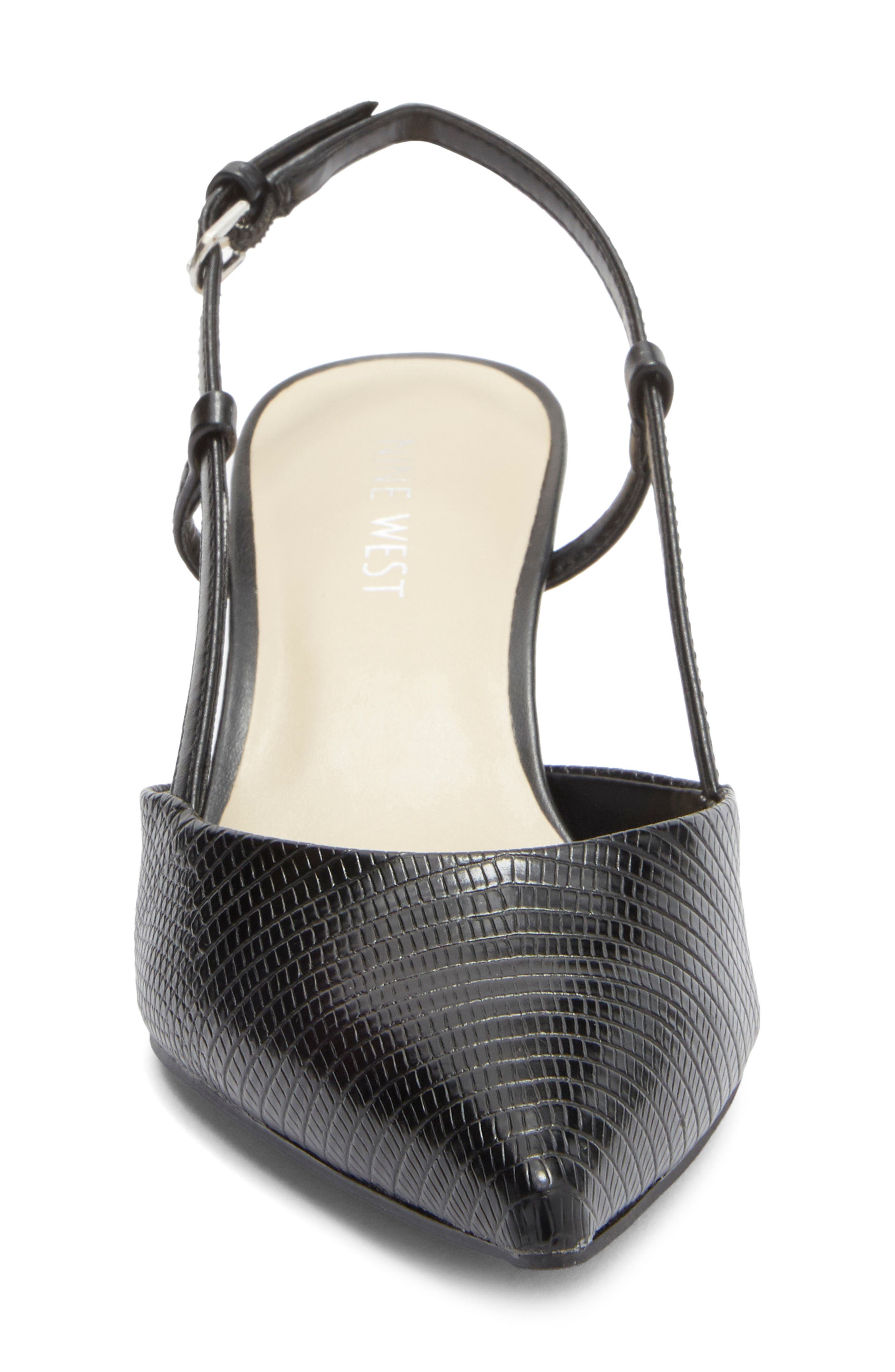 Rowen Slingback Pump, Alternate, color, BLACK LIZARD