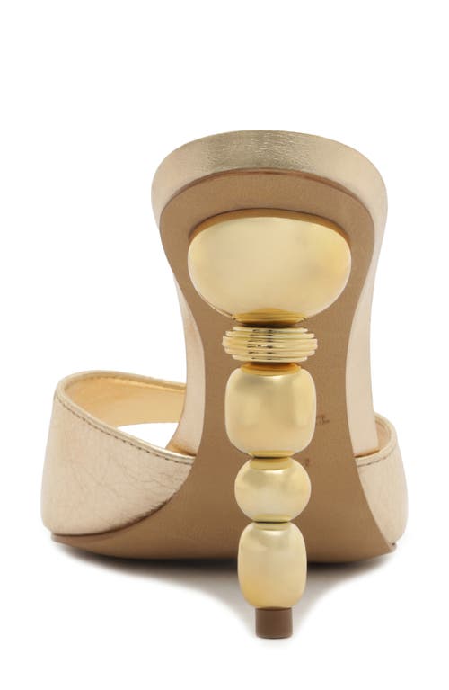 Arezzo Bree Stiletto Sandal In Gold