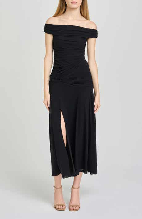 x Hannah Lovey Porter Margaux Off the Shoulder Ruched Dress (Nordstrom Exclusive)