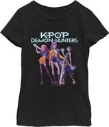 KPop Demon Hunters Girl's KPop Demon Hunters HUNTR/X Battle Ready Group Shot  Graphic T-Shirt