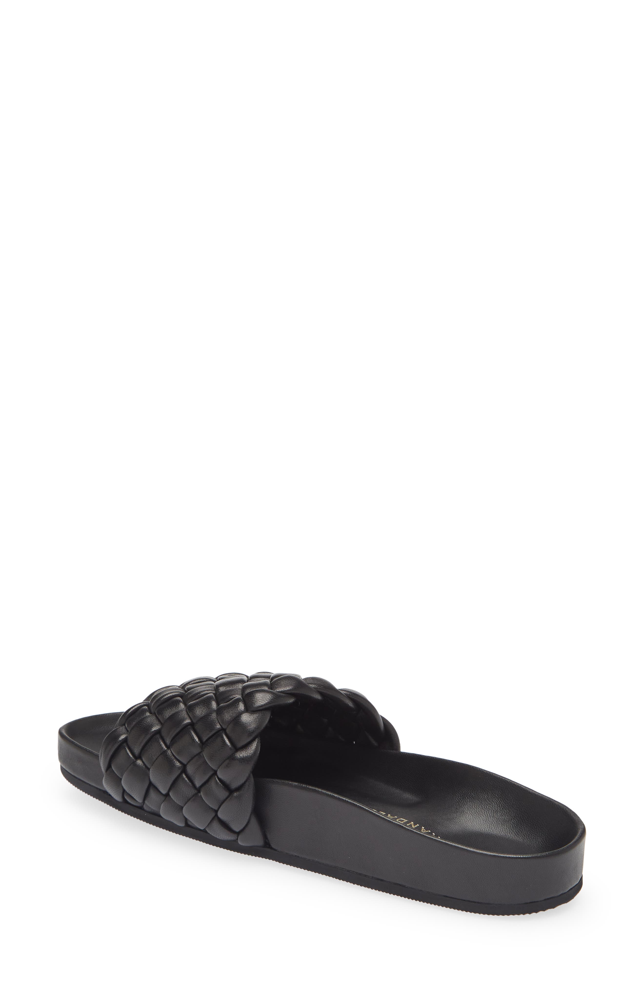 Loeffler Randall Sonnie Woven Slide Sandal, Alternate, color, 