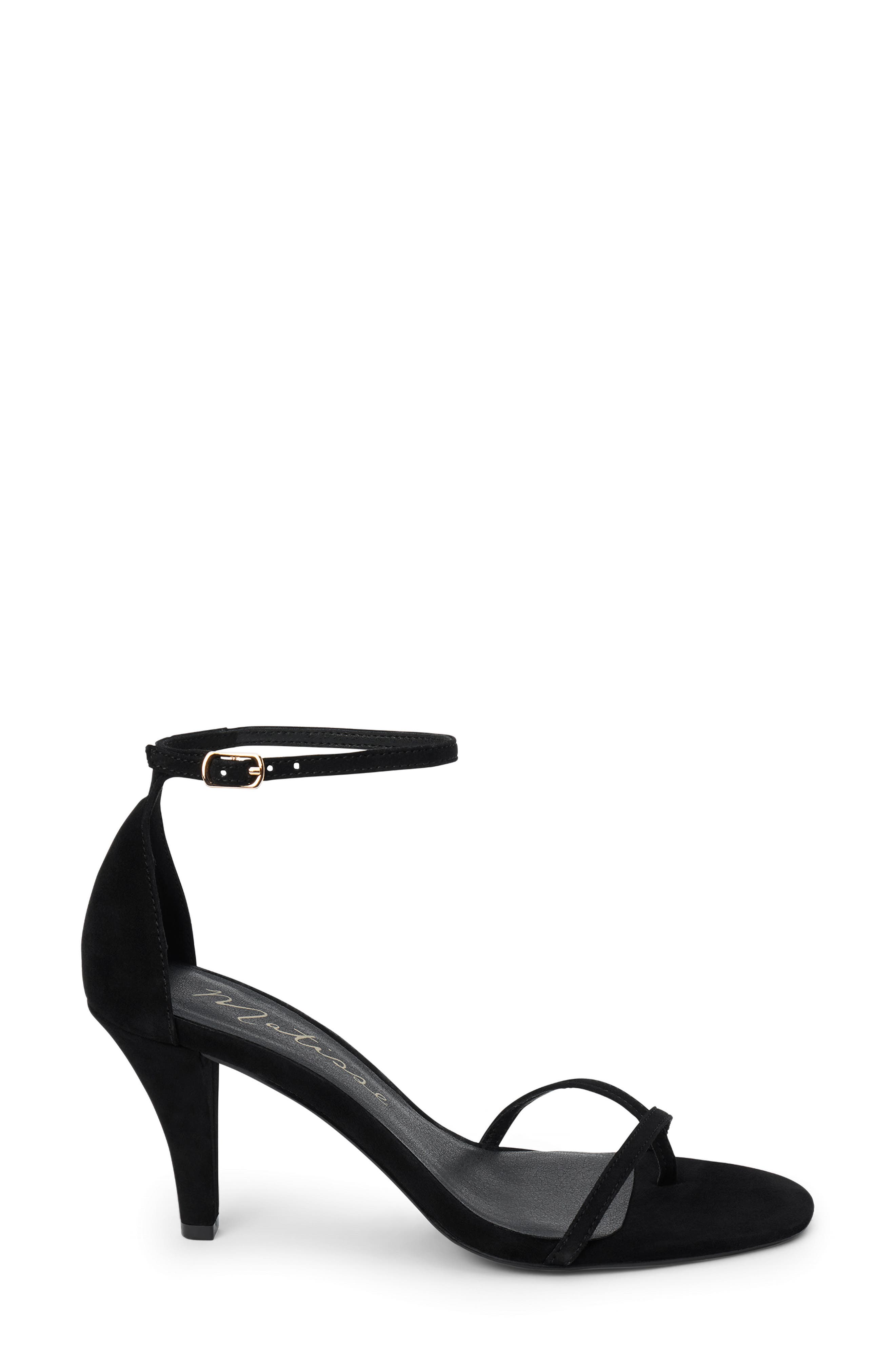 Josephine Ankle Strap Sandal, Alternate, color, BLACK