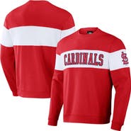 Darius Rucker Collection by Fanatics Men's Darius Rucker Collection by Fanatics Red St. Louis Cardinals Stripe Pullover Sweatshirt