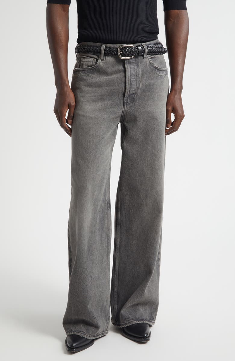 Golden Goose Journey Parker Wide Leg Jeans, Main, color, Grey